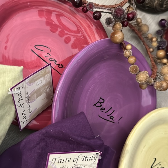 Italian Tuscany Themed Decor - frames, coasters, candles, plates, wine scarves - Picture 12 of 12